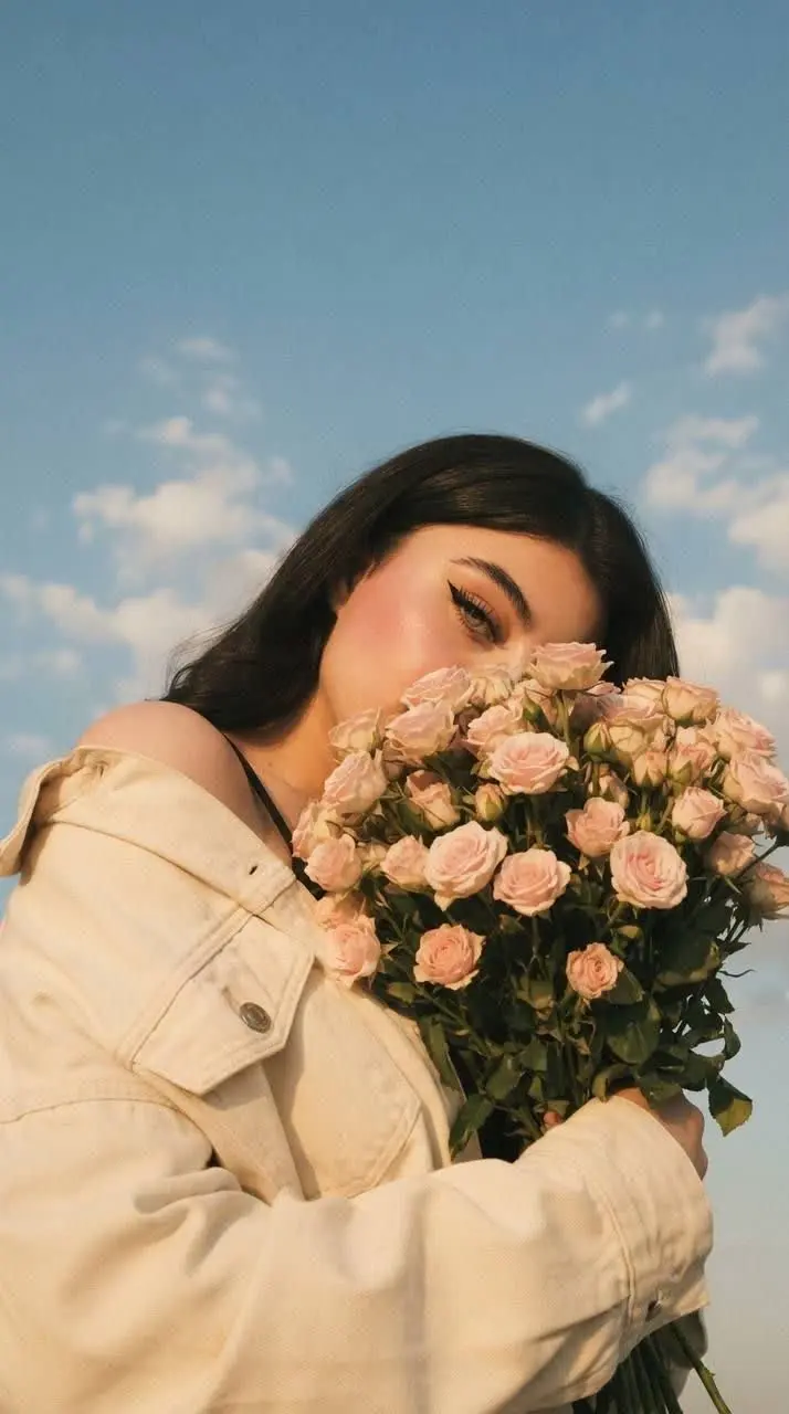 Golden Hour Rose Portraits